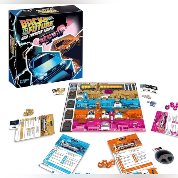 Back to the Future bundle- Board Game & Funko w/pop Tee, Glows in the dark, Med - Picture 10 of 11